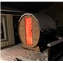 Bastutunna i Cederträ med infraröd värme